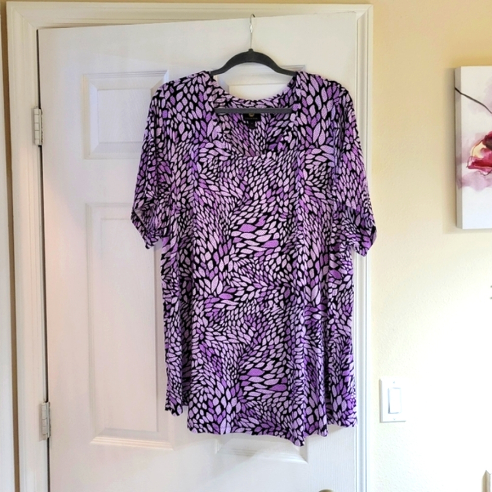 Plus Size Top ◇ 3x ◇ PURPLE • JM  Collection